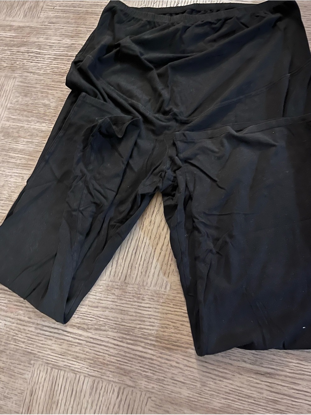 Black Full Panel Maternity Leggings Super Soft Stretch Lounge Pants